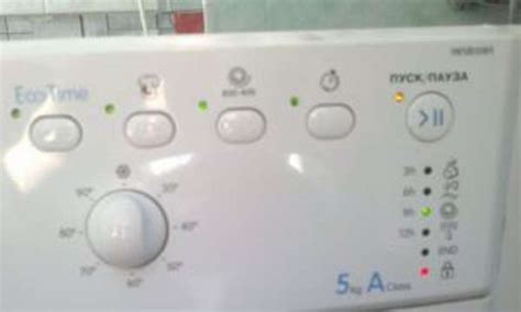 индикаторы поломки стиральной машины индезит